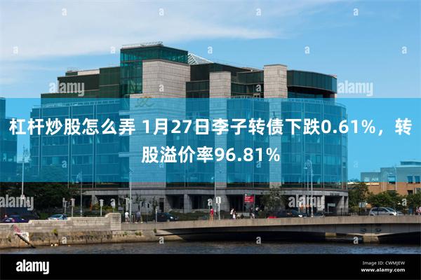 杠杆炒股怎么弄 1月27日李子转债下跌0.61%，转股溢价率96.81%