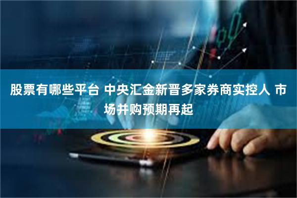股票有哪些平台 中央汇金新晋多家券商实控人 市场并购预期再起